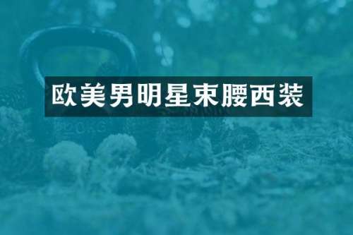 欧美男明星束腰西装