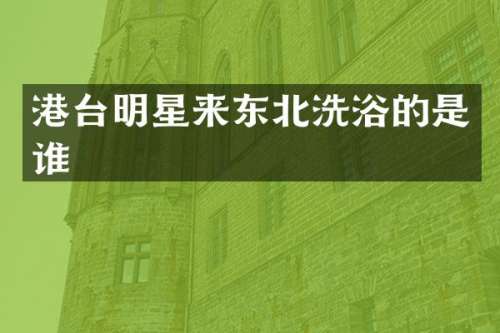 港台明星来东北洗浴的是谁