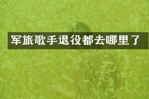 军旅歌手退役都去哪里了