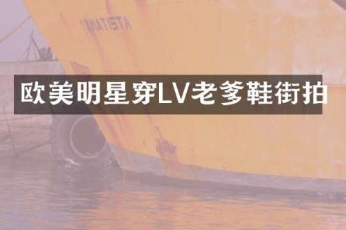 欧美明星穿LV老爹鞋街拍