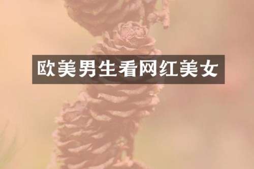 欧美男生看网红