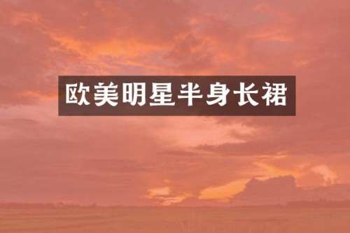欧美明星半身长裙