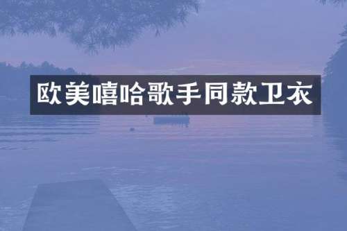 欧美嘻哈歌手同款卫衣