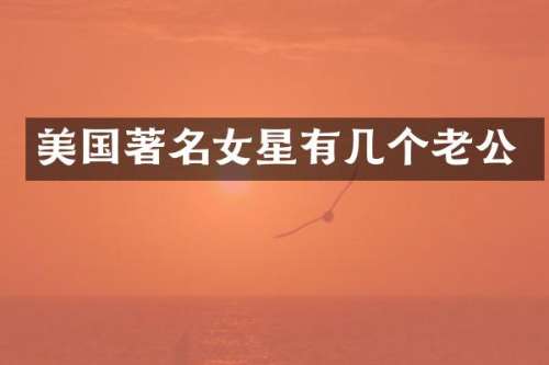 美国著名女星有几个老公