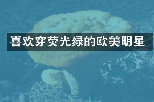 喜欢穿荧光绿的欧美明星
