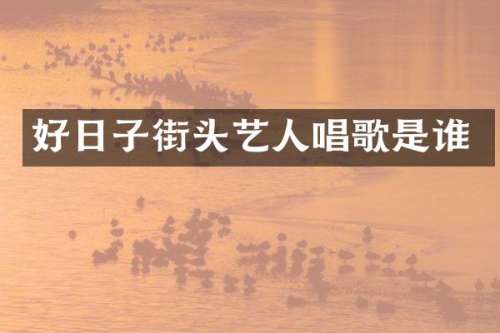 好日子街头艺人唱歌是谁