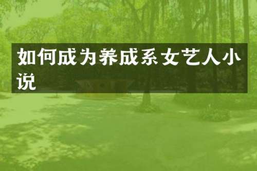 如何成为养成系女艺人小说