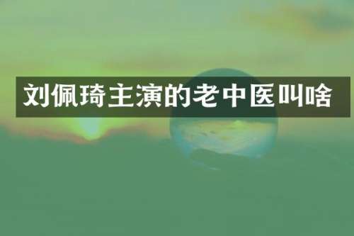 刘佩琦主演的老中医叫啥