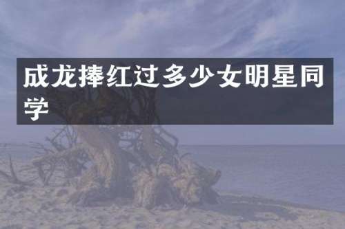 成龙捧红过多少女明星同学