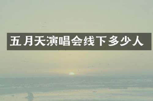 五月天演唱会线下多少人