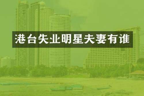 港台失业明星夫妻有谁