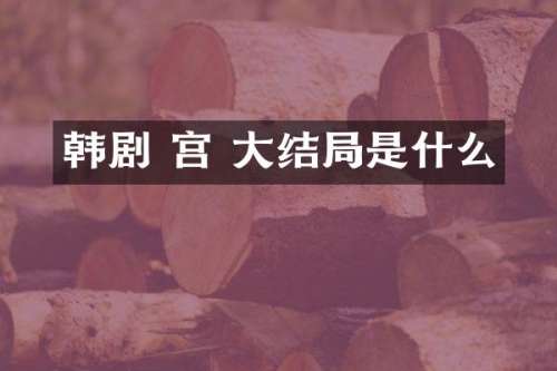 韩剧 宫 大结局是什么