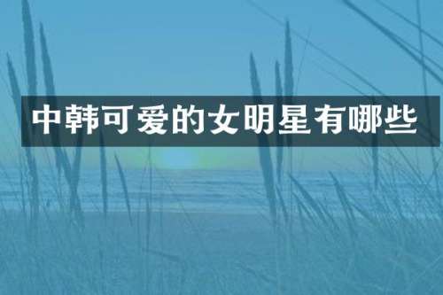 中韩可爱的女明星有哪些