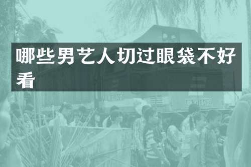 哪些男艺人切过眼袋不好看