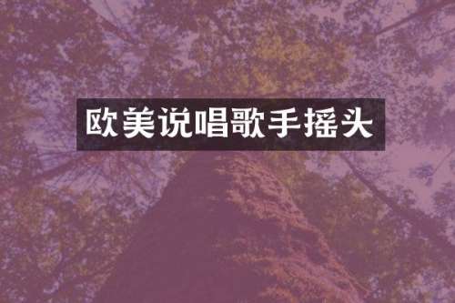 欧美说唱歌手摇头