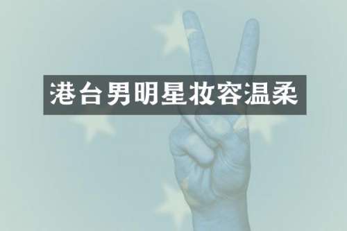 港台男明星妆容温柔