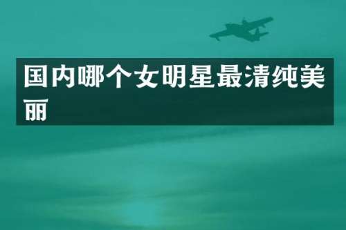 国内哪个女明星最清纯美丽
