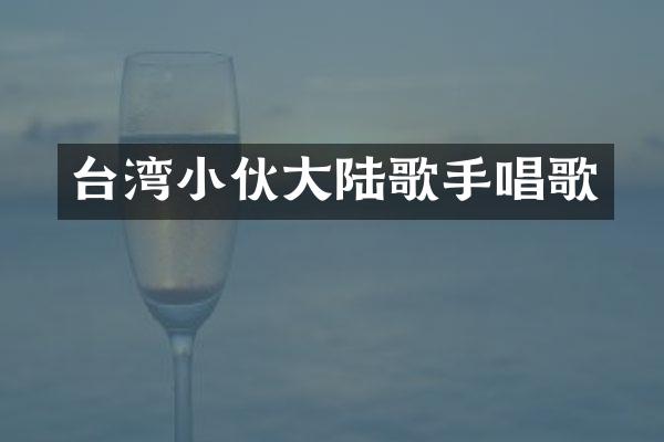 台湾小伙大陆歌手唱歌