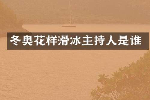 冬奥花样滑冰主持人是谁