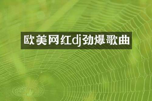 欧美网红dj劲爆歌曲