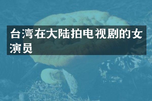 台湾在大陆拍电视剧的女演员