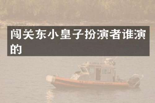 闯关东小皇子扮演者谁演的