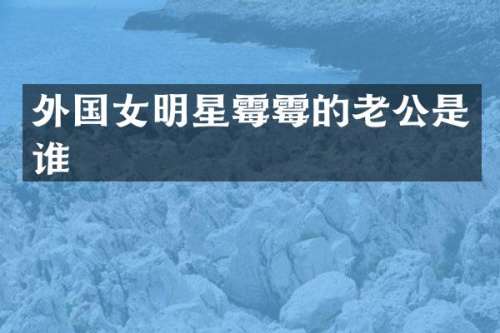 外国女明星的老公是谁