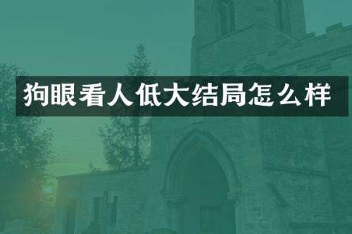 狗眼看人低大结局怎么样