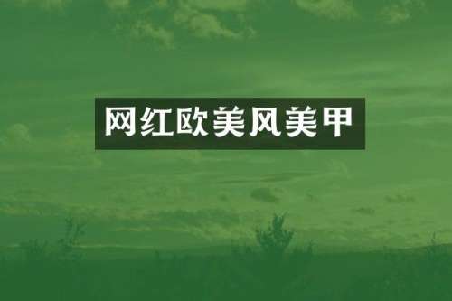 网红欧美风美甲
