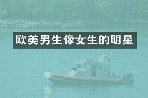 欧美男生像女生的明星