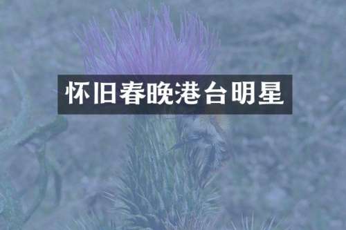 怀旧港台明星
