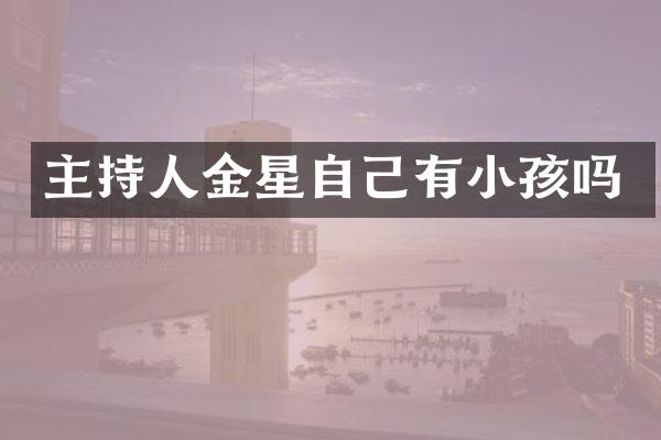 主持人金星自己有小孩吗