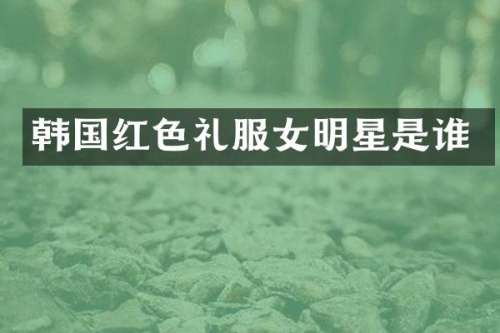 韩国红色礼服女明星是谁