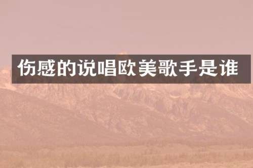 伤感的说唱欧美歌手是谁
