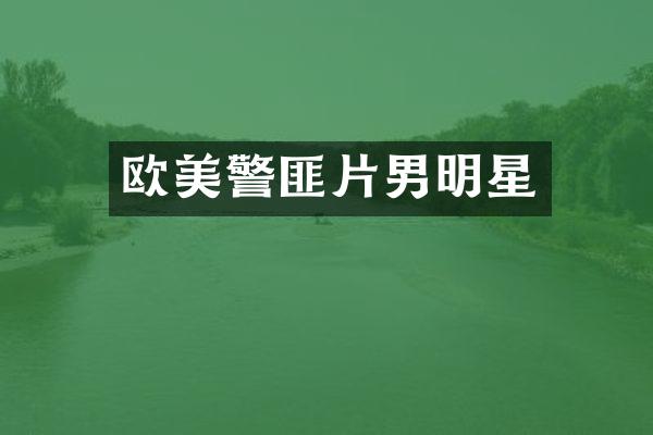 欧美警匪片男明星