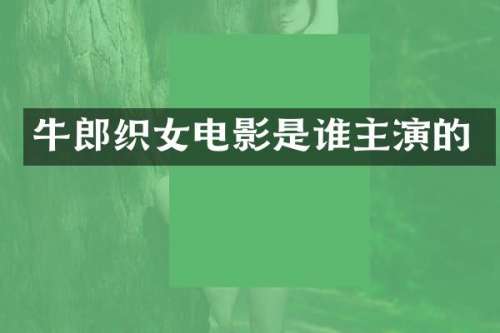 牛郎织女电影是谁主演的
