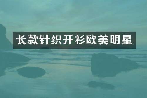 长款针织开衫欧美明星