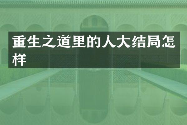 重生之道里的人大结局怎样