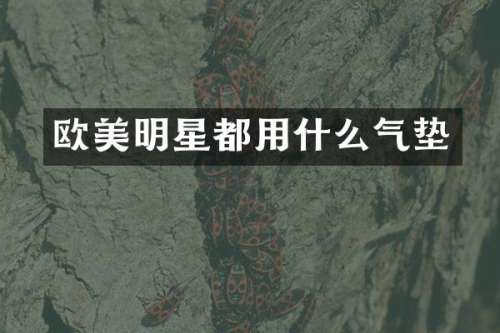 欧美明星都用什么气垫
