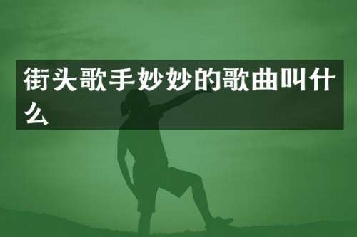 街头歌手妙妙的歌曲叫什么