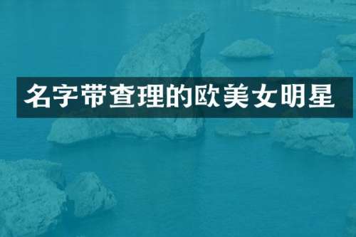 名字带查理的欧明星