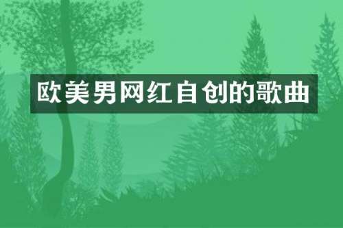 欧美男网红自创的歌曲