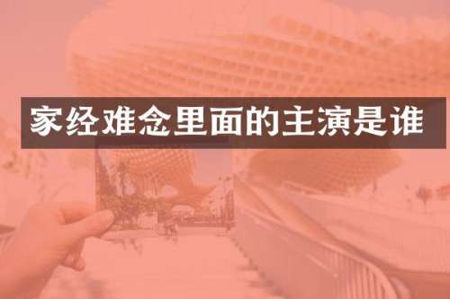 家经难念里面的主演是谁