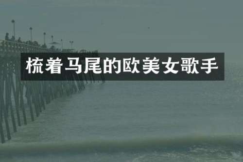 梳着马尾的欧歌手