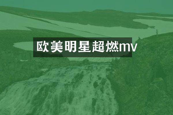 欧美明星超燃mv