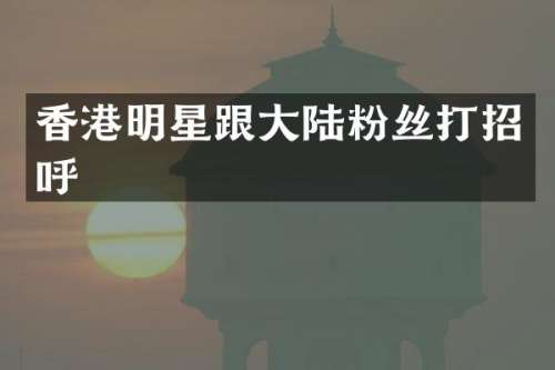 香港明星跟大陆粉丝打招呼