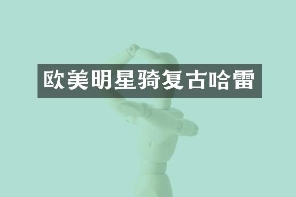 欧美明星骑复古哈雷