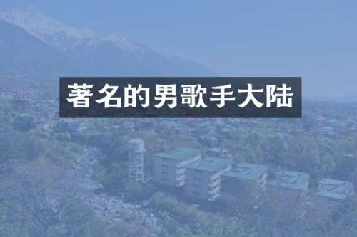 著名的男歌手大陆