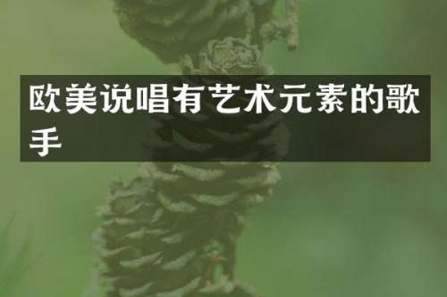 欧美说唱有艺术元素的歌手