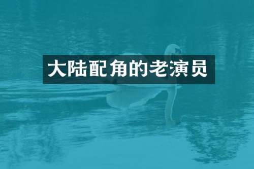 大陆配角的老演员